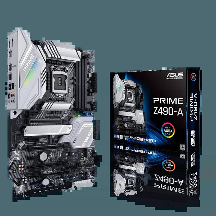Asus Prime Z490-A Aura Sync Intel ATX Motherboard - اللوحة الأم